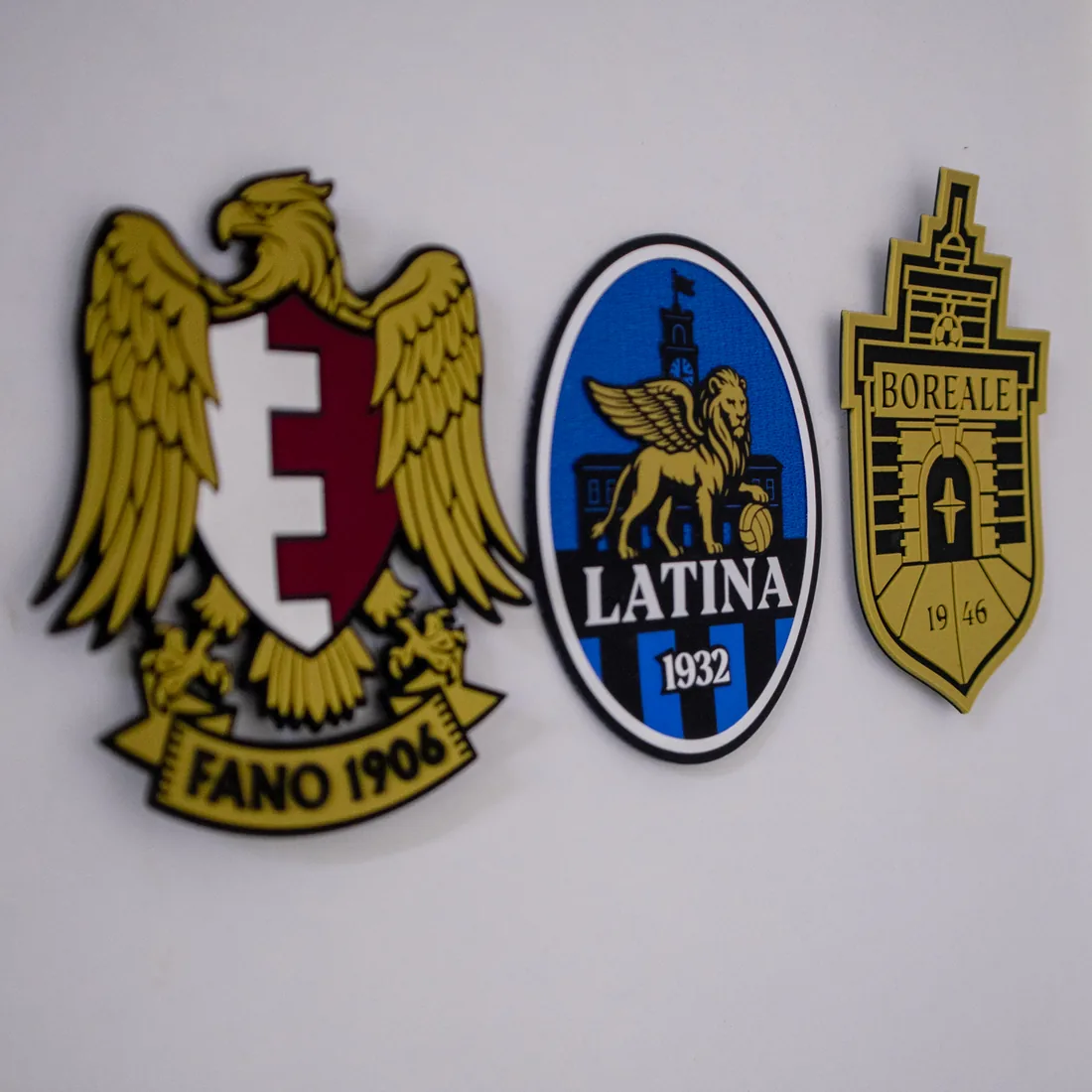 3D silicone — Raised elastomer emblem with real relief.